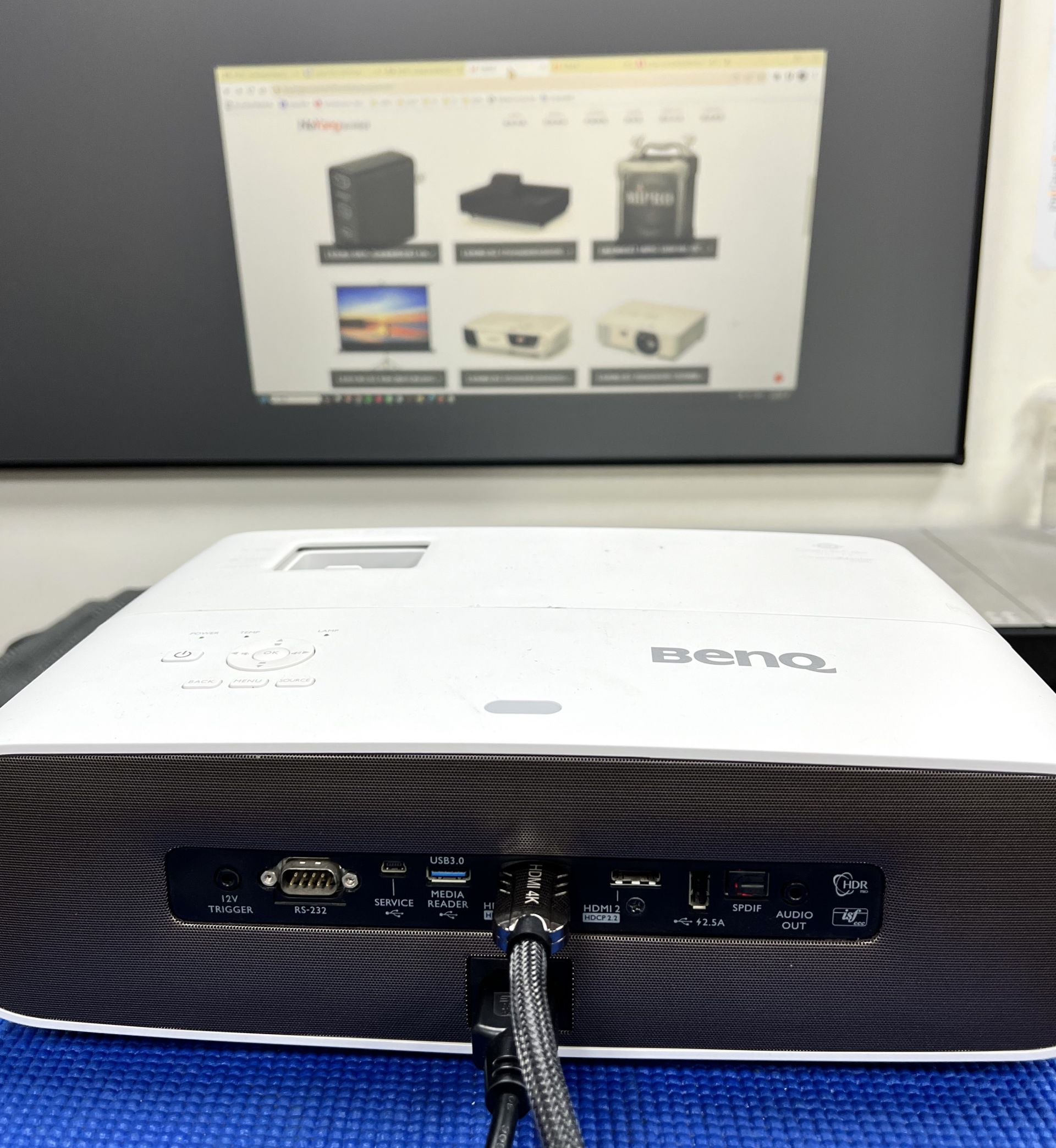 20231208 BENQ TK860 4K 投影機故障維修 影像偏色 有雜音 會關機